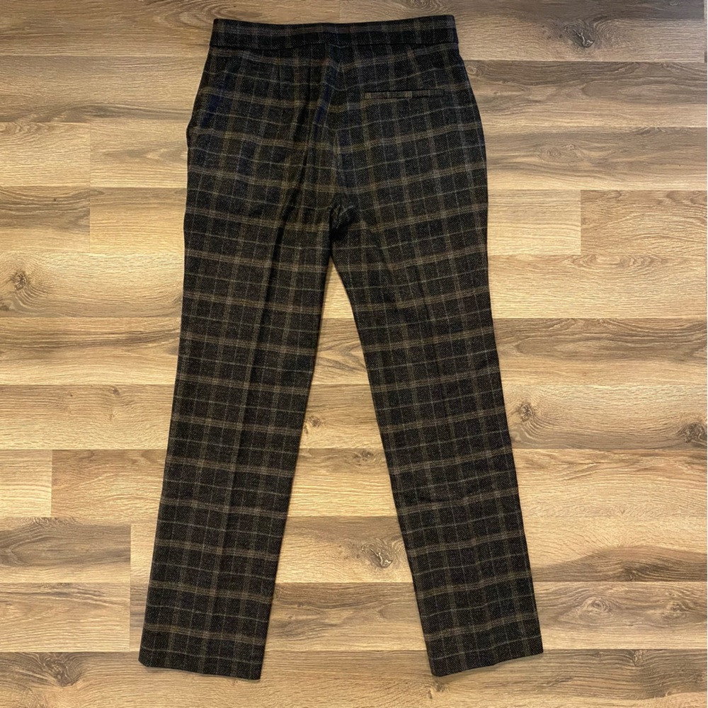 Maje Grey Plaid Trouser Pants View 2